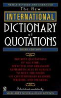 New International Dictionary of Quotations 0525244360 Book Cover