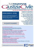 La Nuova Giustizia Civile (Numero 1, Anno 2016) 889974727X Book Cover