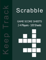 Scrabble Game Score sheets: v2-2 Scrabble Score Pad for 2-4 players - 100 score sheet - Scrabble Score Keeper - Ideal gift for all Scrabble lovers - 101 pages, 8,5"x11" - Paperback - plum background,  167652293X Book Cover