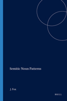 Semitic Noun Patterns 1575069091 Book Cover