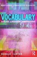 Vocabulary: Applied Linguistic Perspectives 0415699347 Book Cover