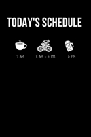 Today's Schedule Cycling Mountain Biking Journal 167123281X Book Cover