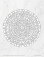 Marble Gems Mandala Notebook with Flowers Margins for Adult Coloring 1799088227 Book Cover