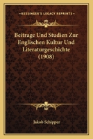 Beiträge und Studien zur englischen Kultur- und Literaturgeschichte 1160321388 Book Cover
