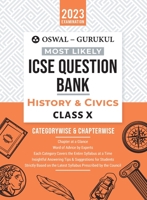 Oswal - Gurukul History & Civics Most Likely Question Bank: ICSE Class 10 For 2023 Exam 9392563809 Book Cover