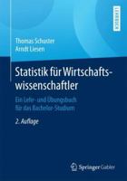 Statistik Fur Wirtschaftswissenschaftler: Ein Lehr- Und Ubungsbuch Fur Das Bachelor-Studium 3662498359 Book Cover