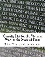 Casualty List for the Vietnam War for the State of Texas 1974263487 Book Cover