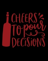 Cheers To Pour Decisions: A Grocery Shopping List Notebook For The Wine Advocate 165477295X Book Cover