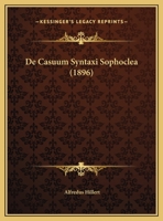de Casuum Syntaxi Sophoclea 1173259872 Book Cover