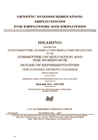 Genetic nondiscrimination: implications for employers and employees B085KQ2JFN Book Cover