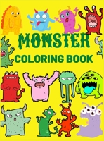 Monster Coloring Book: Cool, Funny and Quirky Monster Coloring Book For Kids(Ages 4-8 or younger) 7942751503 Book Cover
