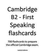Cambridge B2 - First Speaking flashcards 1079431217 Book Cover