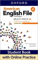 American English File Level 4 Student Book/Workbook Multi-Pack A with Online Practice 0194906949 Book Cover