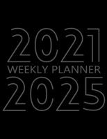 2021-2025 Weekly Planner: 60 Month Calendar, 5 Years Weekly Organizer Book for Activities and Appointments with To-Do List, Agenda for 260 Weeks, White Paper, 8.5″ x 11″, 380 Pages 1716301947 Book Cover