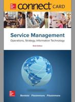 Connect Access Card for Service Management: Operations, Strategy, Information Technology 1260167097 Book Cover