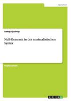 Null-Elemente in der minimalistischen Syntax 3656283141 Book Cover