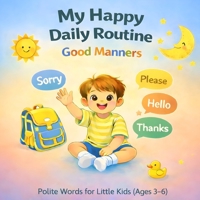 My Happy Daily Routine – Good Manners: Polite Word for Little Kids (Age 3-6) (My Happy Daily Routine – Children’s Learning Series) B0GNJLCG9J Book Cover