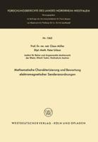 Mathematische Charakterisierung Und Bewertung Elektromagnetischer Senderanordnungen 3663063763 Book Cover