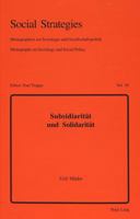 Subsidiaritaet Und Solidaritaet 3906765369 Book Cover