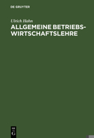 Allgemeine Betriebswirtschaftslehre 3486241591 Book Cover