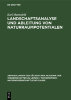 Landschaftsanalyse Und Ableitung Von Naturraumpotentialen 311257141X Book Cover