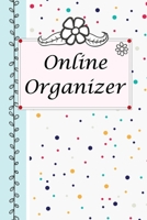 Online Organizer: Internet Password Logbook Large Print With Tabs | Dot Colorful And Gray Background Cover 1694737993 Book Cover