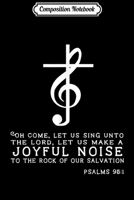 Composition Notebook: Christian Music Cross Treble Clef Musical Gift Journal/Notebook Blank Lined Ruled 6x9 100 Pages 170984289X Book Cover