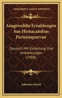 Ausgewahlte Erzahlungen Aus Hemacandras Parisistaparvan: Deutsch Mit Einleitung Und Anmerkungen (1908) 1160309973 Book Cover