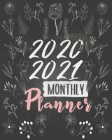 2020-2021 Monthly Planner: Blue Sky 8x10inch 2 Years Monthly Planner Calendar Schedule Organizer From January 1,2020 to December 31,2021 (24 Months ... With Holidays and Motivational Quotes 1696369967 Book Cover