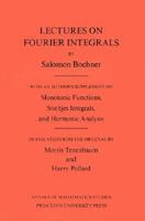 Lectures on Fourier Integrals 0691079943 Book Cover