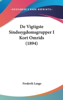 de Vigtigste Sindssygdomsgrupper I Kort Omrids (1894) 1160415102 Book Cover