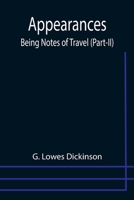 Appearances: Being Notes of Travel 9355398530 Book Cover
