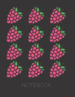 Notebook: Large Notebook With Raspberry Cover. College Ruled With 120 Pages 1072362791 Book Cover