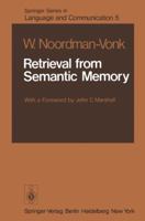 Retrieval from Semantic Memory 3642672175 Book Cover