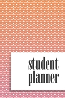 Student Planner: Gifts for Teens 2020 Seniors Daily Diary and School Journal Pink Rusty Orange Waves Design 1699909997 Book Cover