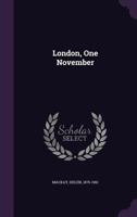 London, One November 1104144107 Book Cover