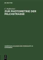 Zur Photometrie Der Milchstraße 3112540697 Book Cover