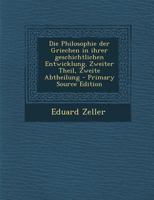 Die Philosophie Der Griechen 3741126772 Book Cover