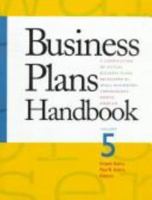 Business Plans Handbook: A Compilation of Actual Business Plans Developed by Small Businesses Throughout North America 0787612634 Book Cover