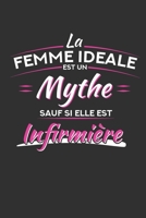 La Femme Idéal Est Un Mythe Sauf Si Elle Est Infirmière: Cadeau Infirmière Original Cahier de brouillon, Carnet de notes Ligné (French Edition) 1089412657 Book Cover