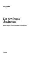 sentenza Andreotti: politica, mafia e giustizia nell'Italia contemporanea 8811738989 Book Cover