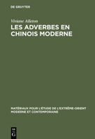 Les Adverbes En Chinois Moderne 3111285871 Book Cover