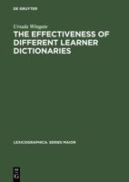 The Effectiveness of Different Learner Dictionaries 348439112X Book Cover