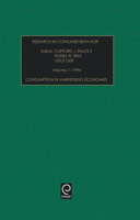 Research in Consumer Behavior: Consumption in Marketizing Economies : 1994 (Research in Consumer Behavior) (Research in Consumer Behavior) 1559387831 Book Cover