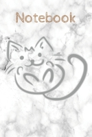 marble cat notebook: Cute Inspirational Notebook marble Gift for Women, men , Teachers; Trendy Marble Notebook 1654347590 Book Cover
