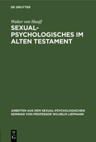 Sexualpsychologisches im Alten Testament 3111047334 Book Cover