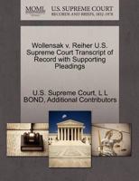 Wollensak v. Reiher U.S. Supreme Court Transcript of Record with Supporting Pleadings 1270195204 Book Cover