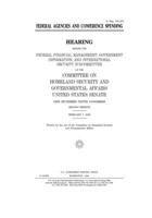 Federal agencies and conference spending B083XVFWHC Book Cover
