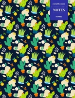 Cornell System Notes 110 Pages: Cactus Notebook for Professionals and Students, Teachers and Writers Succulent Llama Pattern 1691099481 Book Cover