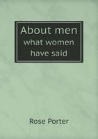 About Men: What Women Have Said ... 1141471264 Book Cover